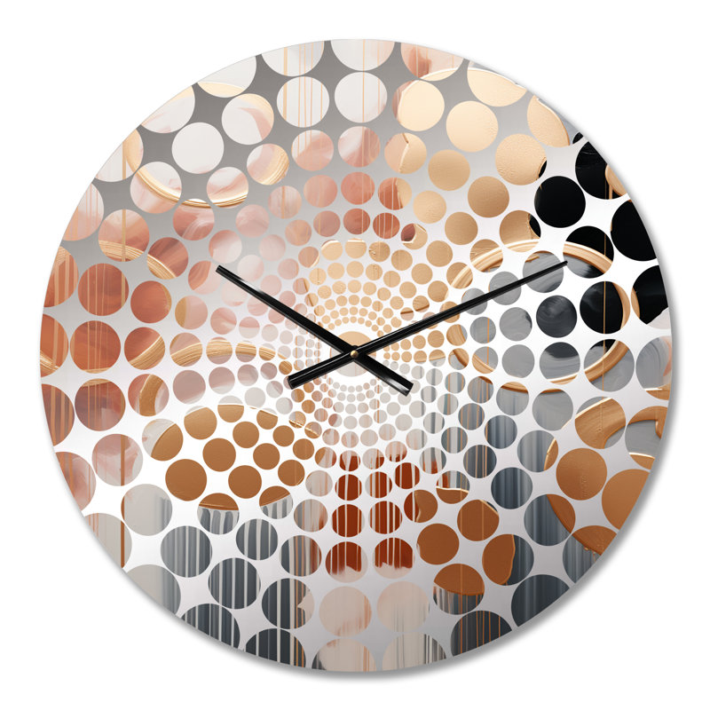 Horloge murale à motif abstrait, Petit