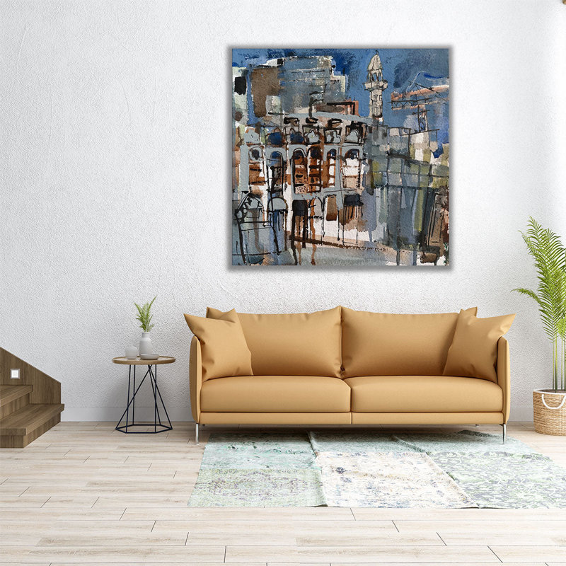 City Crane II - reproduction d'art sur toile, H 30 po x l 30 po