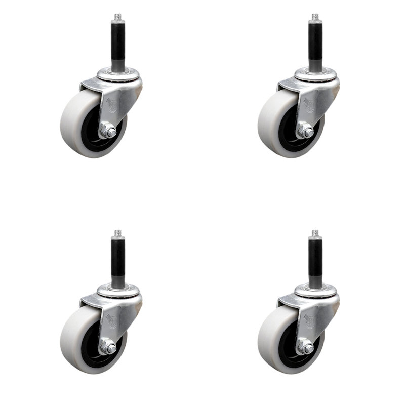 Thermoplastic Rubber Expanding Stem Caster