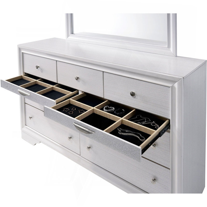 Commode contemporaine 1Pc, Blanc