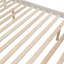 Lit superposé simple au-dessus d'un lit double avec escalier avec rangement et garde-corps pour la chambre à coucher, couleur blanche-1518175049