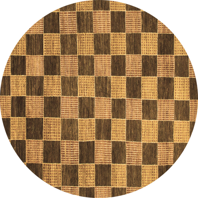 Checkered Indoor Rug, Round 3'