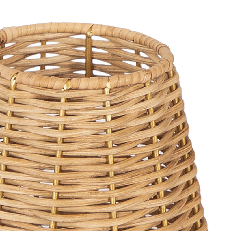 Rushworth Modern Rattan Shade Sconce for Wall Decor