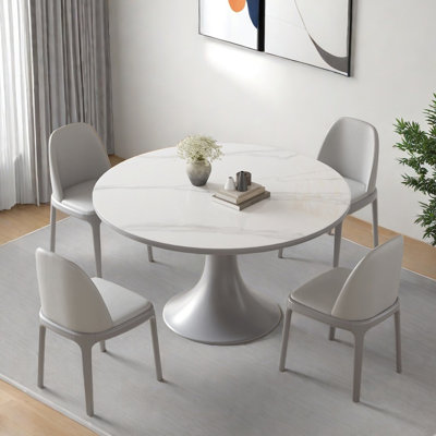 Simple modern round dining table sets