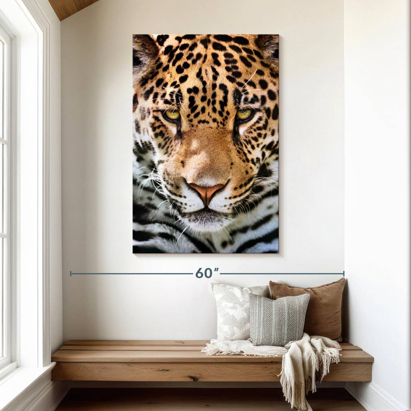 Brampt Frowning Jaguar, 48" H x 32" W