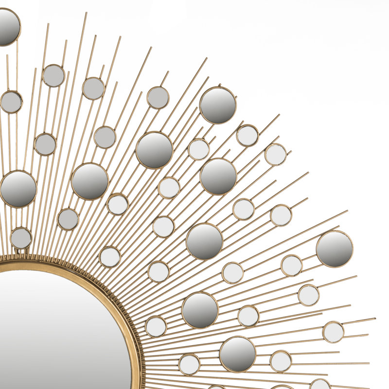 Metal Sunburst Wall Mirror