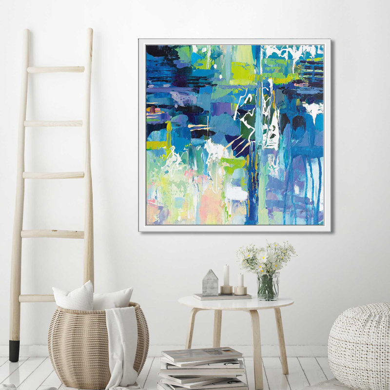 «Sequence (Square)» par Jeanette Vertentes, reproduction, H 27,5 po x l 27,5 po x P 2 po, Cadre flottant blanc