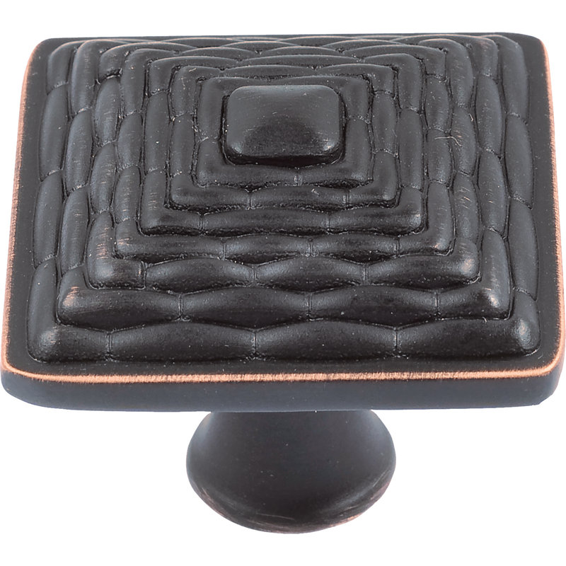 Mandalay 1 1/4" Length Square Knob, Venetian Bronze