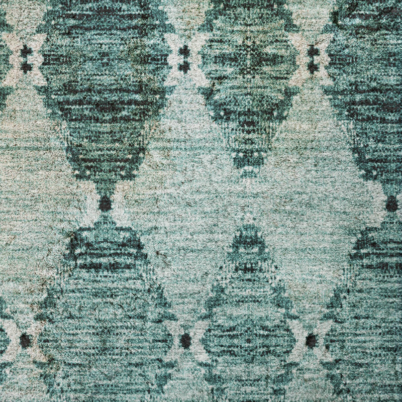 Tapis marocain de qualité supérieure à poils longs Dream Shag ADS610, Sarcelle, 10' x 14'