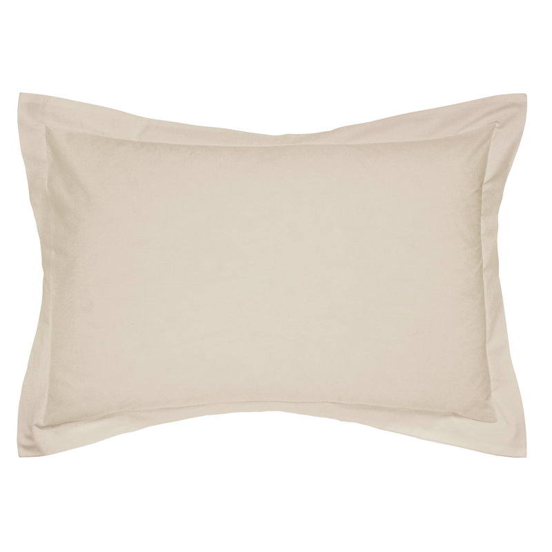 180 Thread Count Plain Cotton Blend Pillowcase, Stone