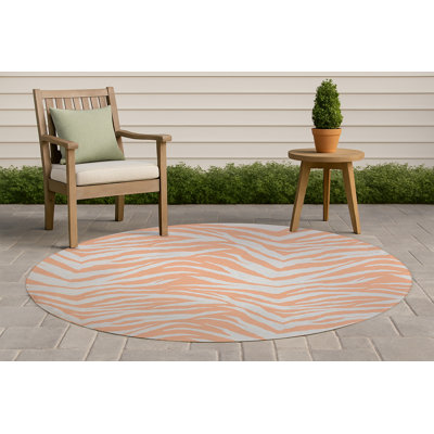 Tapis d'extérieur antidérapant à motif zébré
