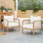 Ensemble de 2 chaises de patio avec coussins