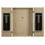 Armoire de jeu de fléchettes American Heritage Port Royal - conception en bois massif avec tableaux de pointage intégrés et rangement pour fléchettes, finition chêne blanc