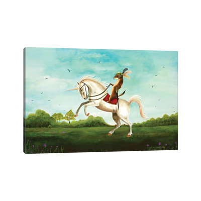 Sir Weasel'S Advance by Jahna Vashti - Wrapped Canvas Painting