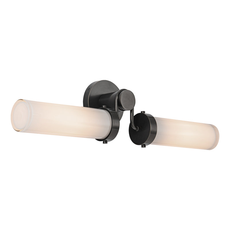 Urban Bronze 23" Dual Opal Glass Vanity Light
