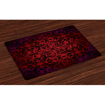 Bellamira Flowers Leaves Placemat