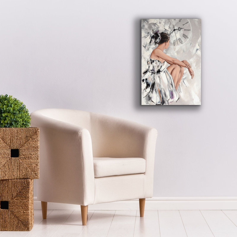 «Be derrière le miroir 1» par Alexander Gunin, art mural sur toile, H 26 po x l 18 po x P 1,25 po