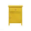 Table de chevet jaune vibrante
