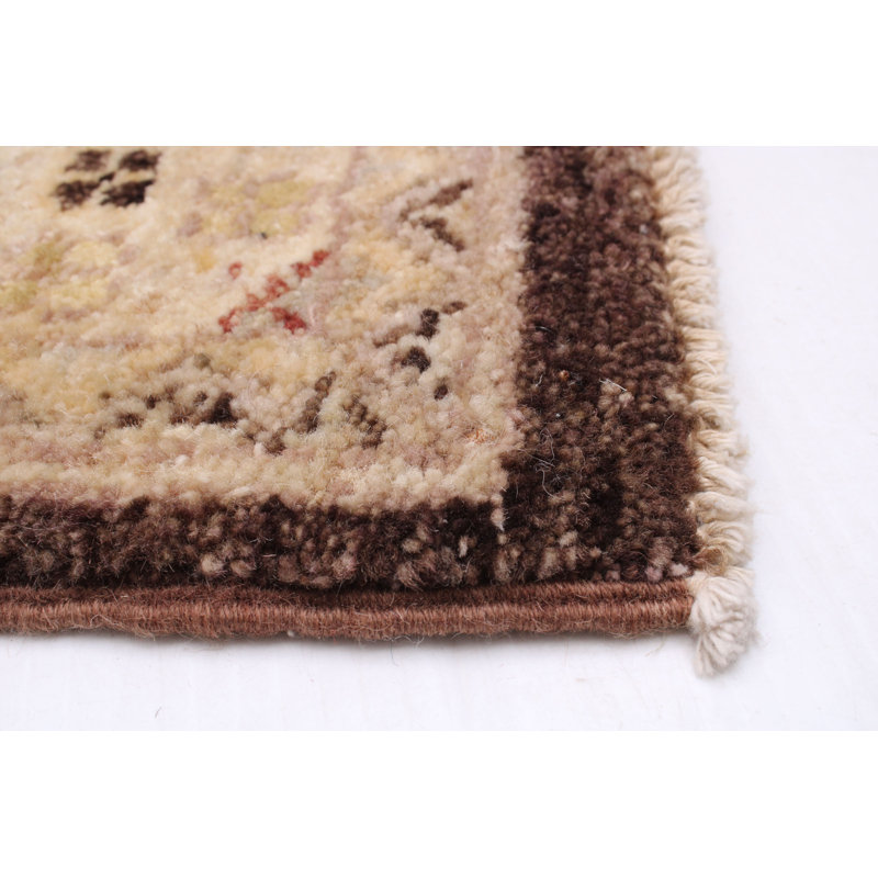 Tapis brun foncé Peshawar Oushak 2 pi 8 po x 12 pi 0 po