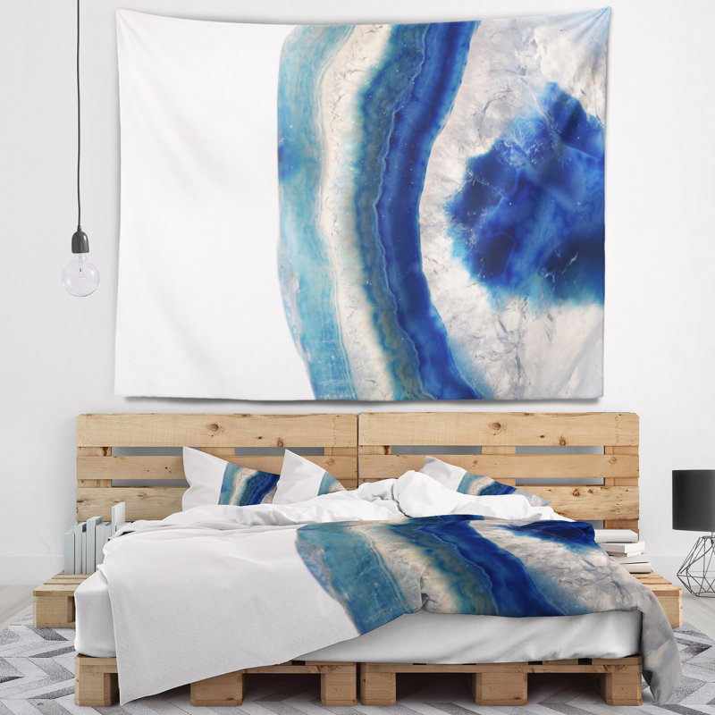 Agate de tapisserie en pierre en polyester avec accessoires suspendus inclus, H 68 po x l 80 po