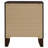 Anza Walnut 2-Drawer Nightstand Bedside Table