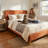 Janine Corduroy Upholstered Wingback Bed with Slat Kit and Solid and Manufactured Wood Frame-749801293-755779367