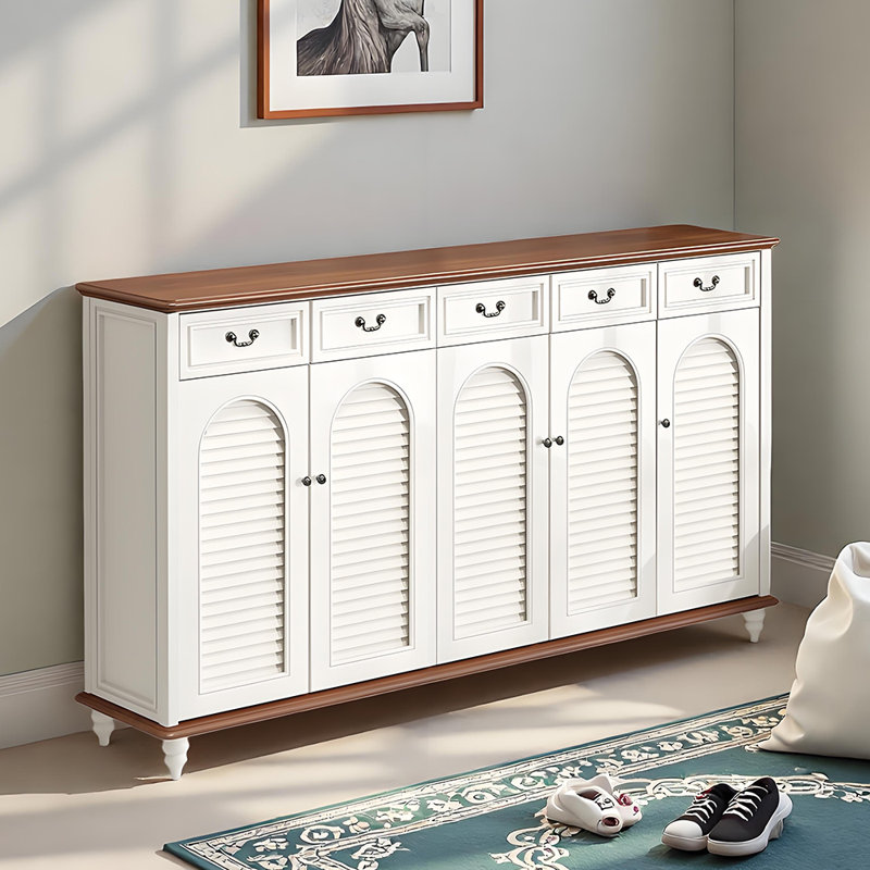 American style simple home storage shoe cabinet