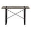 Bureau d'ordinateur portable / de travail contemporain 48 po - Plateau en stratifié gris, structure en métal noir | Idée cadeau-1327268249
