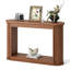 Console de rangement cannelée de 42,9 po pour salon d'entrée