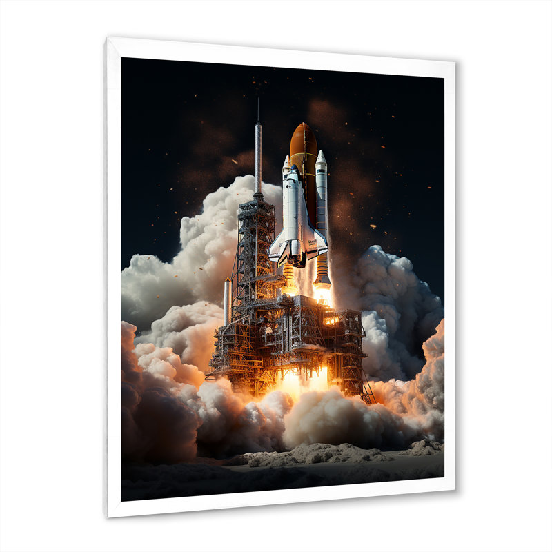 Navette spatiale Torval III, Cadre photo blanc, H 20 po x l 12 po x P 1 po