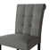 Black Wooden Dining Chair With Linen Cover