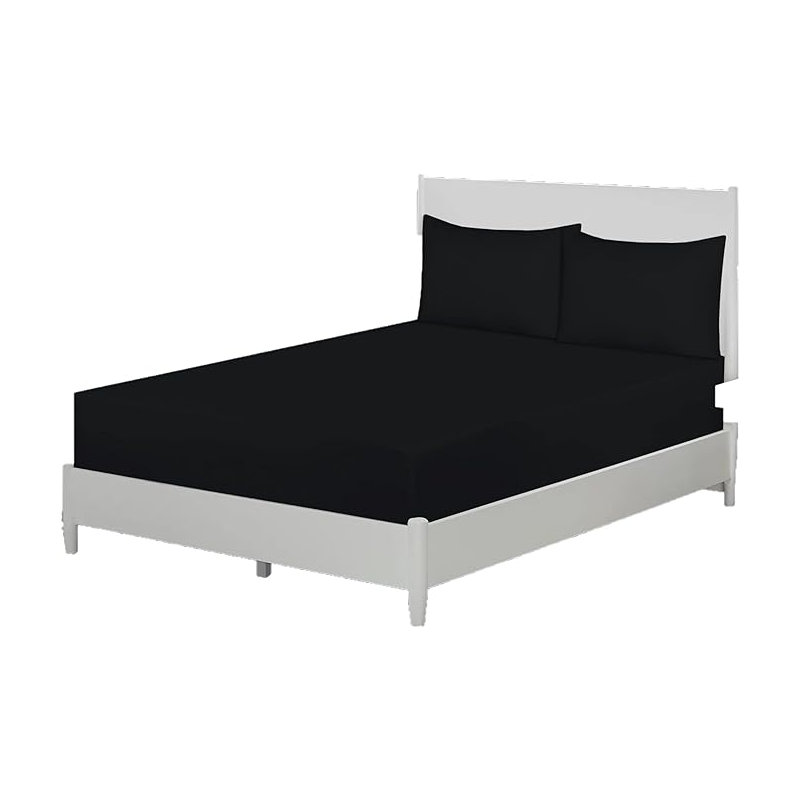 Eemeli Microfiber 30cm Deep Fitted Sheet, Kingsize (5'), White