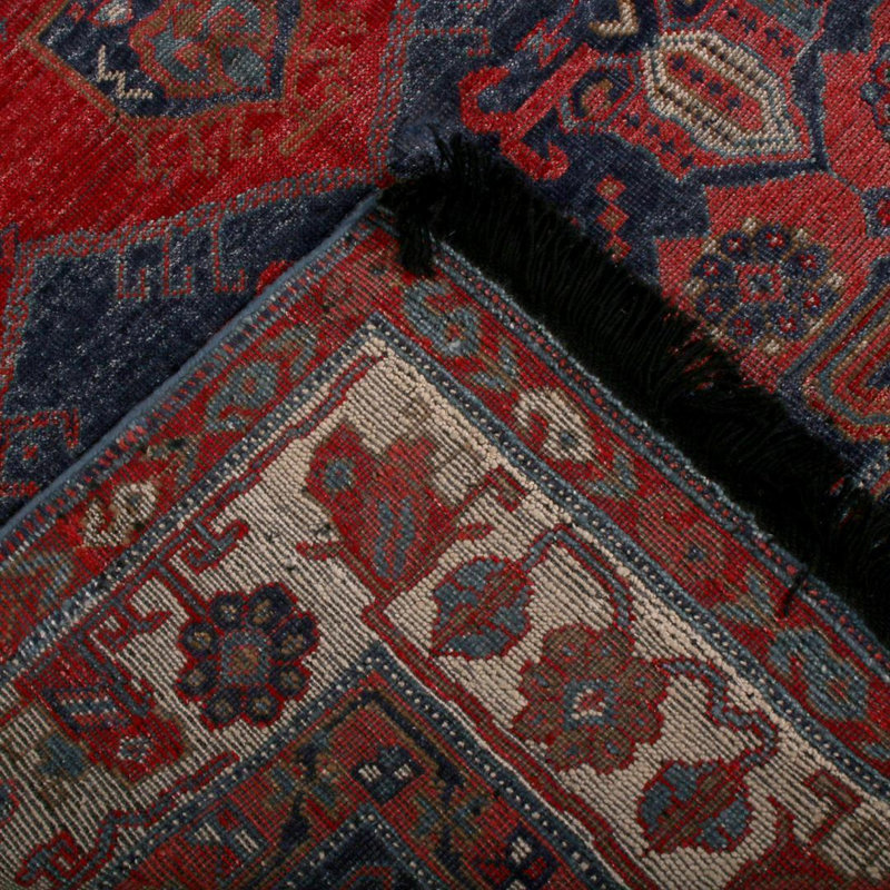 Burano Hand Knotted Wool Geometric Area Rug, Rectangle 10' x 14'