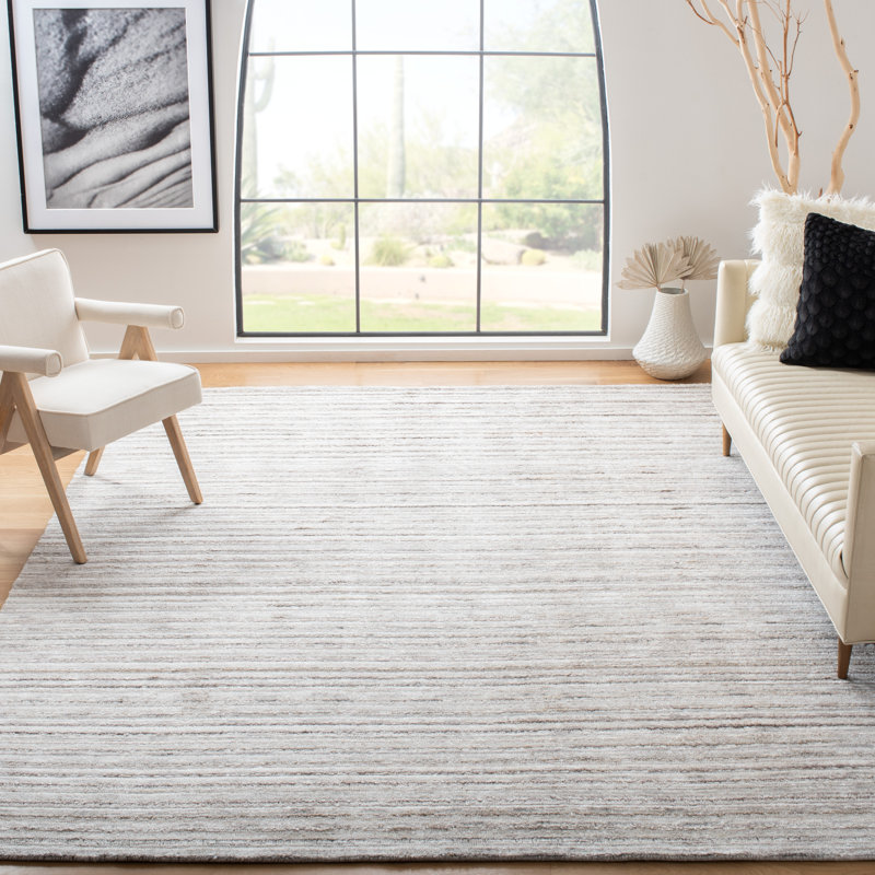 Tapis en soie et bambou Tashania, Rectangle 6 pi x 9 pi