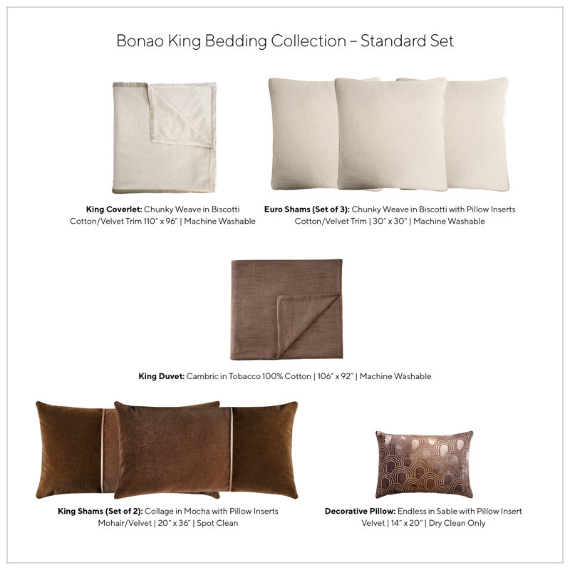 Bonao 8 Piece King Bedding Collection