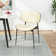 Chaise d'appoint rembourrée Schrader