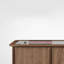 Meuble télé avec cadre en bois massif et table basse