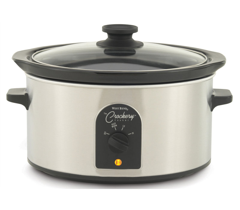 4 Quart Oval-Shaped Crockery Cooker