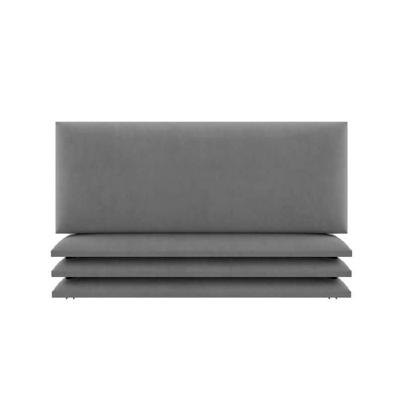 Garen Upholstered Headboard, Suede Charcoal Grey, Super King (6')