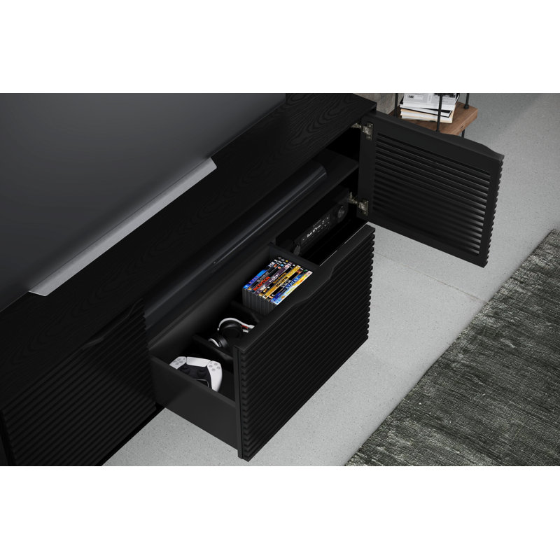 Align Unfinished TV Stand, Ebonized Ash