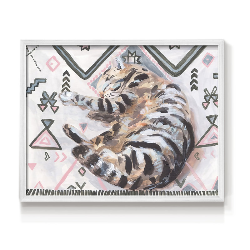 Little Sleepy Head II -Framed Print - Restickable, H 8 po x l 10 po, Blanc