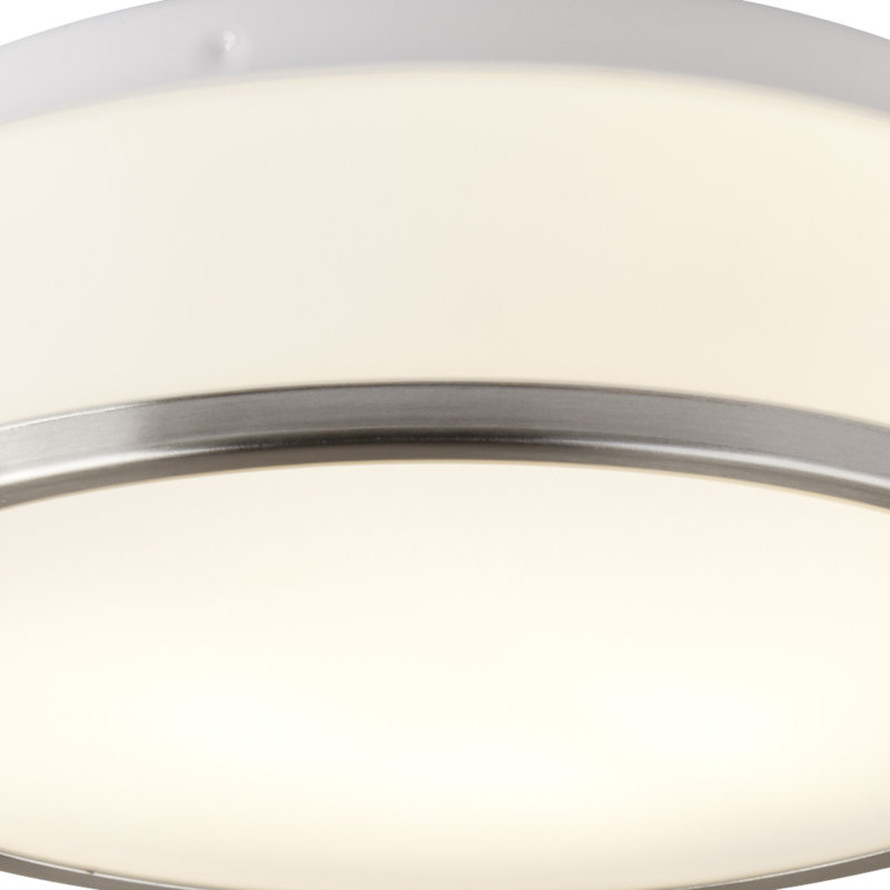 Bramlett Glass Flush Mount, Silver