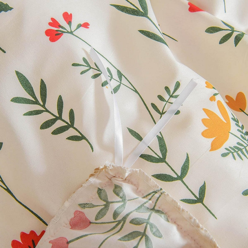 Polyester Standard Floral Duvet Cover, Queen Duvet Cover + 2 Standard Pillowcases