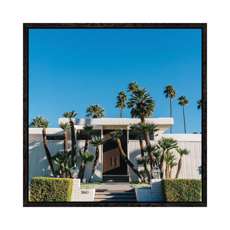 Palm Springs Architecture by Bethany Young - Print on Canvas, Black Framed, 66.04cm H x 66.04cm W x 3.81cm D