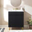 Ensemble de meuble-lavabo simple 24 po noir moderne