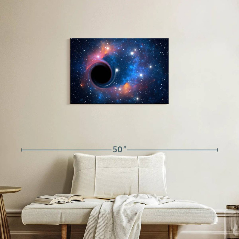 Oberle Black Hole In Outer Space, 20" H x 30" W