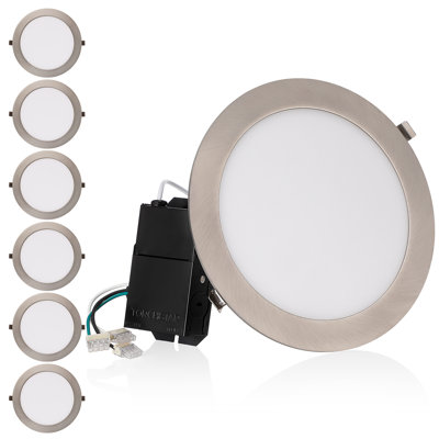 Elite LED Canless Remodel Recessed Lights with J-Box, Wet Locations Available