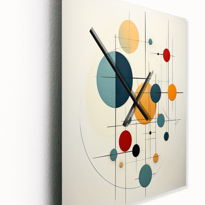 Horloge murale Mid-Century Distant Galaxies, H 32 po x l 16 po x P 1 po