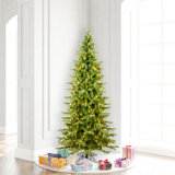Vickerman 3' X 28" Balsam Spruce Artificial Christmas Tree Featuring 250 Warm White Low Voltage 3Mm Led Lights, 372 Pe/Pvc Tips