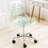 Acrylic Rolling Armless Vanity Swivel Height Adjustable Clear Desk Chair for Home Office With Wheels-561603682-545504364